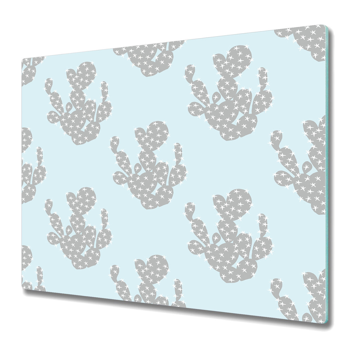 Deski Do Krojenia z Wyjątkowymi Detalami 60x52 cm - Pastelowe kaktusy