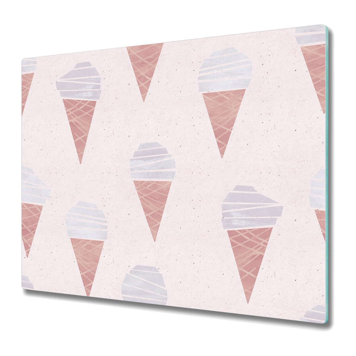 Deski Kuchenne ze Stylowym Ozdobnym nadrukiem 60x52 cm - Lody w wafelku