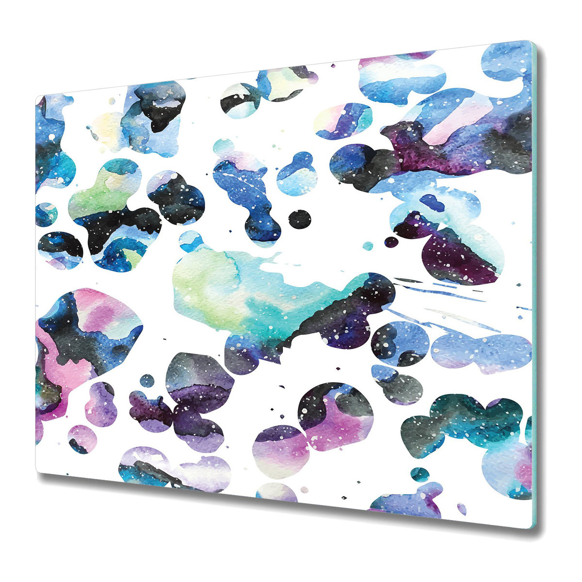 Stylowa Deska Do Krojenia ze Szkła 60x52 cm - Galaktyka Kolorowe Plamy