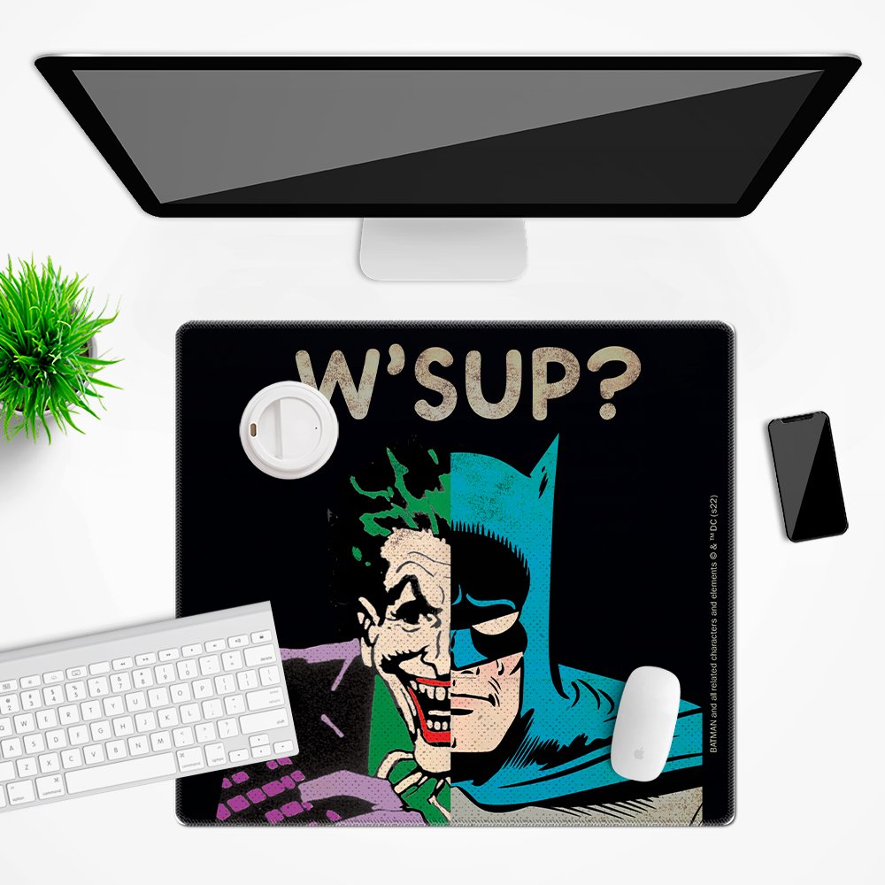 Mata na biurko DC wzór: Batman i Joker 003, 50x45cm
