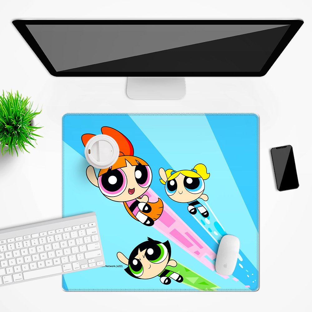Mata na biurko The Powerpuff Girls wzór: Atomówki 032, 50x45cm