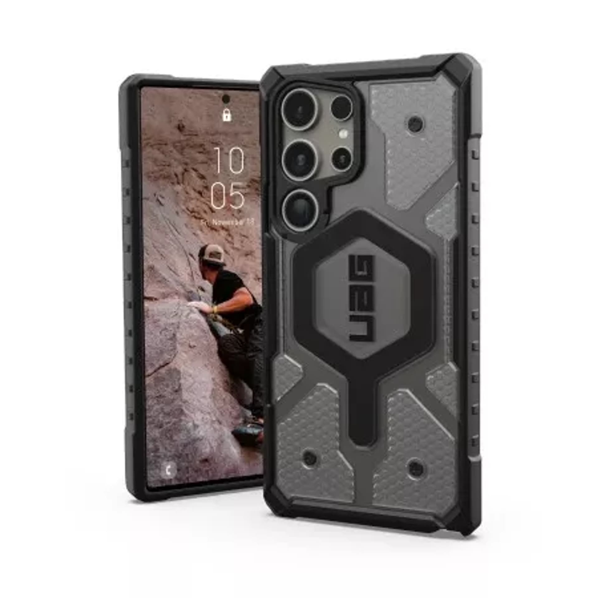 Etui UAG Pathfinder Clear Magnet - obudowa ochronna do Samsung Galaxy S24 Ultra 5G z wbudowanym modułem magnetycznym (ice)