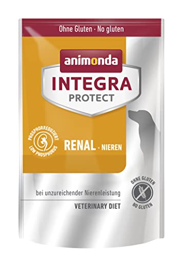 INTEGRA PROTECT Karma dla psów Renal (1 x 700 g), polecana przez weterynarzy, wysokiej jakości uzupełniająca sucha karma od animonda dla dorosłych psów na problemy z nerkami (niewydolność nerek)
