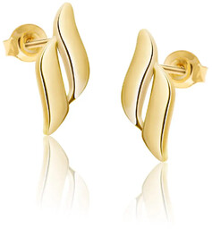 Kolczyki srebrne pozłacane Harmonia