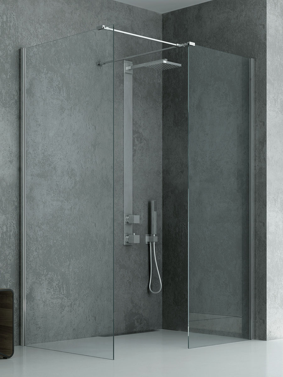 Kabina prysznicowa New Trendy New Modus 160x100 walk-in uniwersalna chrom ExK-5527