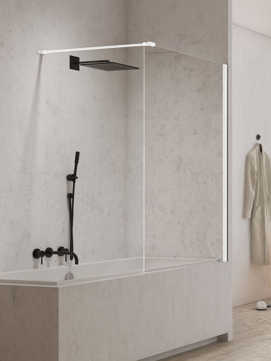 Parawan nawannowy New Trendy New Modus 70x150 uniwersalny biały EXK-2337-WP