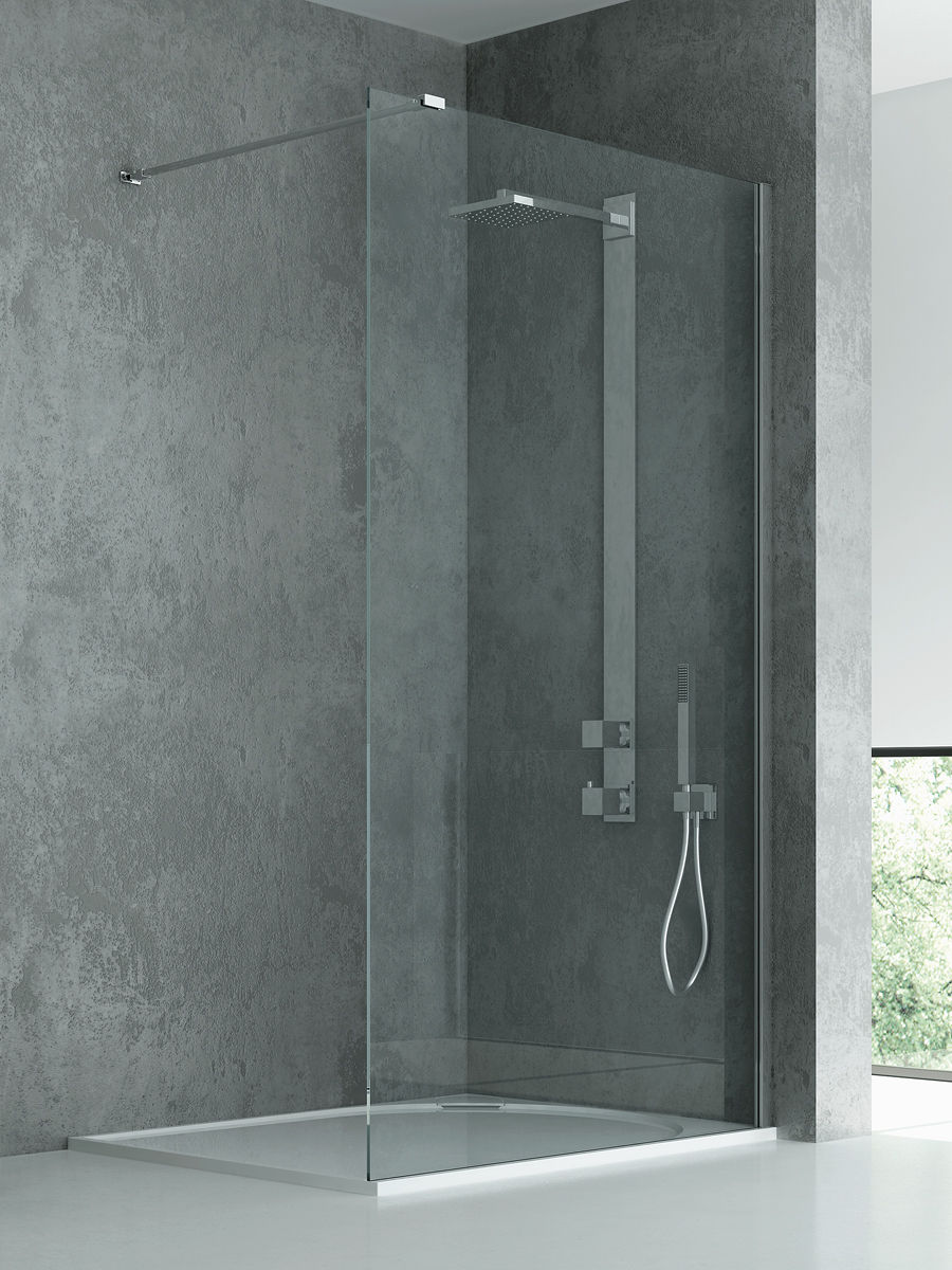 Kabina prysznicowa New Trendy New Modus 160x200 walk-in uniwersalna chrom EXK-5466
