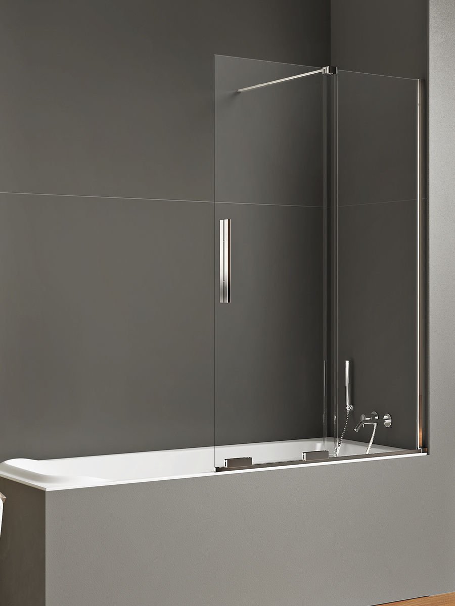 Parawan nawannowy New Trendy Smart 150x150 uniwersalny chrom EXK-4101