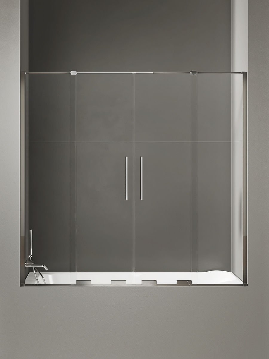 Parawan nawannowy New Trendy Smart 170x150 uniwersalny chrom EXK-4107