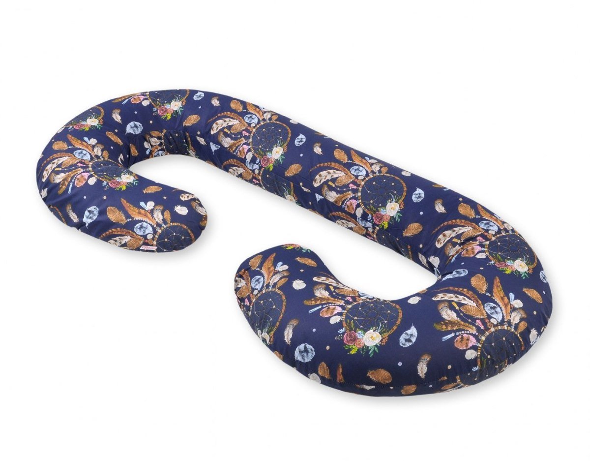 Poduszka Ciążowa Typu C Poduszka Dla Kobiet W Ciąży I Do Karmienia- Łapacze Snów Granatowe
