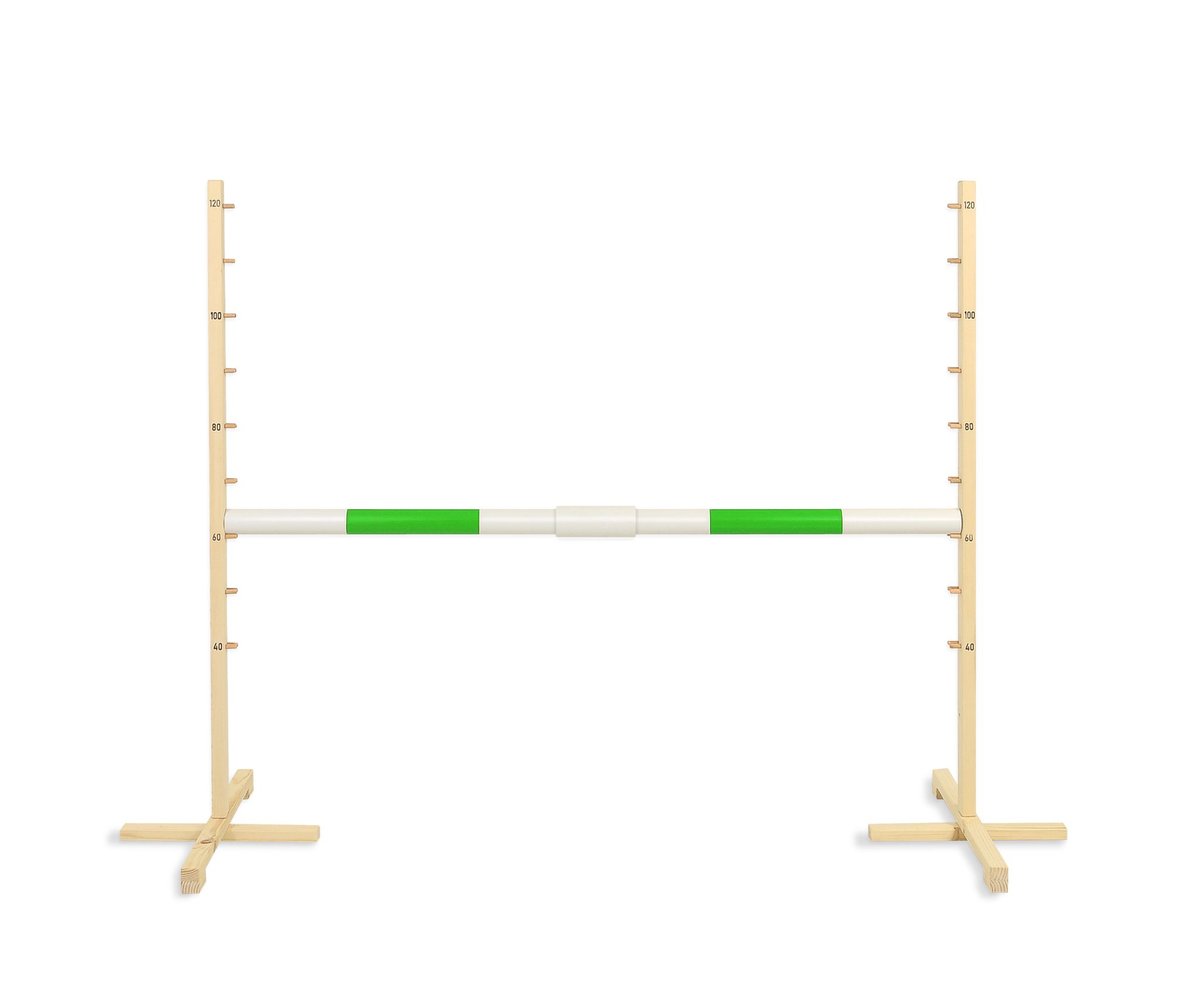 Przeszkoda Skokowa Do Hobby Horse 160Cm, H-120 Cm, Belka 50Mm – Zielona