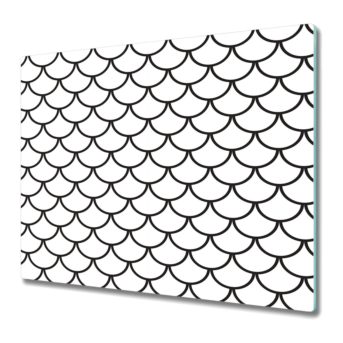 Deski Do Krojenia z Wyjątkowymi Detalami 60x52 cm - Minimalistyczny wzór rybiej łuski