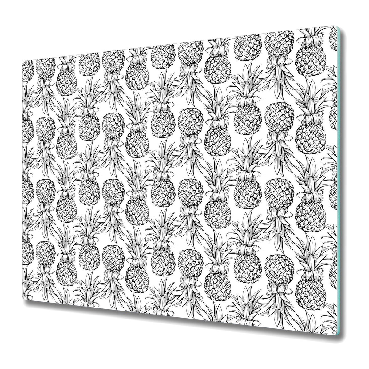 Szklane Deski Kuchenne z Unikalnymi Wzorami 60x52 cm - Ananasy