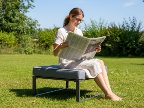 Aluminiowa pufa ogrodowa MOSTRARE