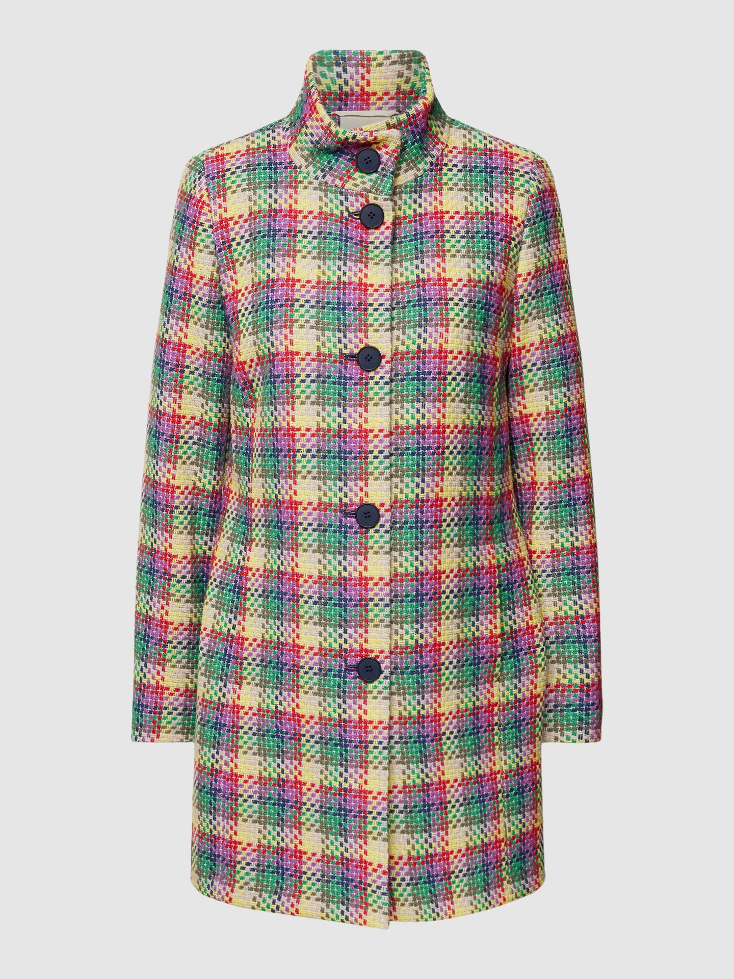 Płaszcz ze wzorem na całej powierzchni