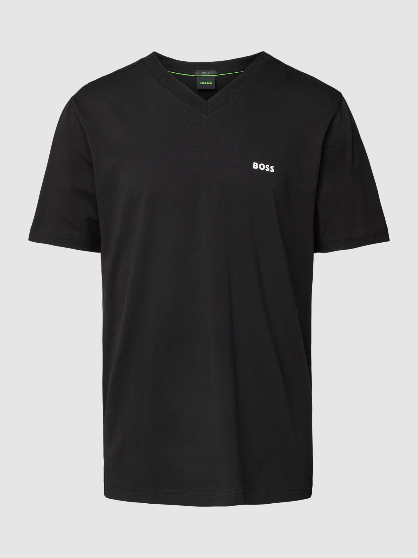T-shirt z dekoltem w serek
