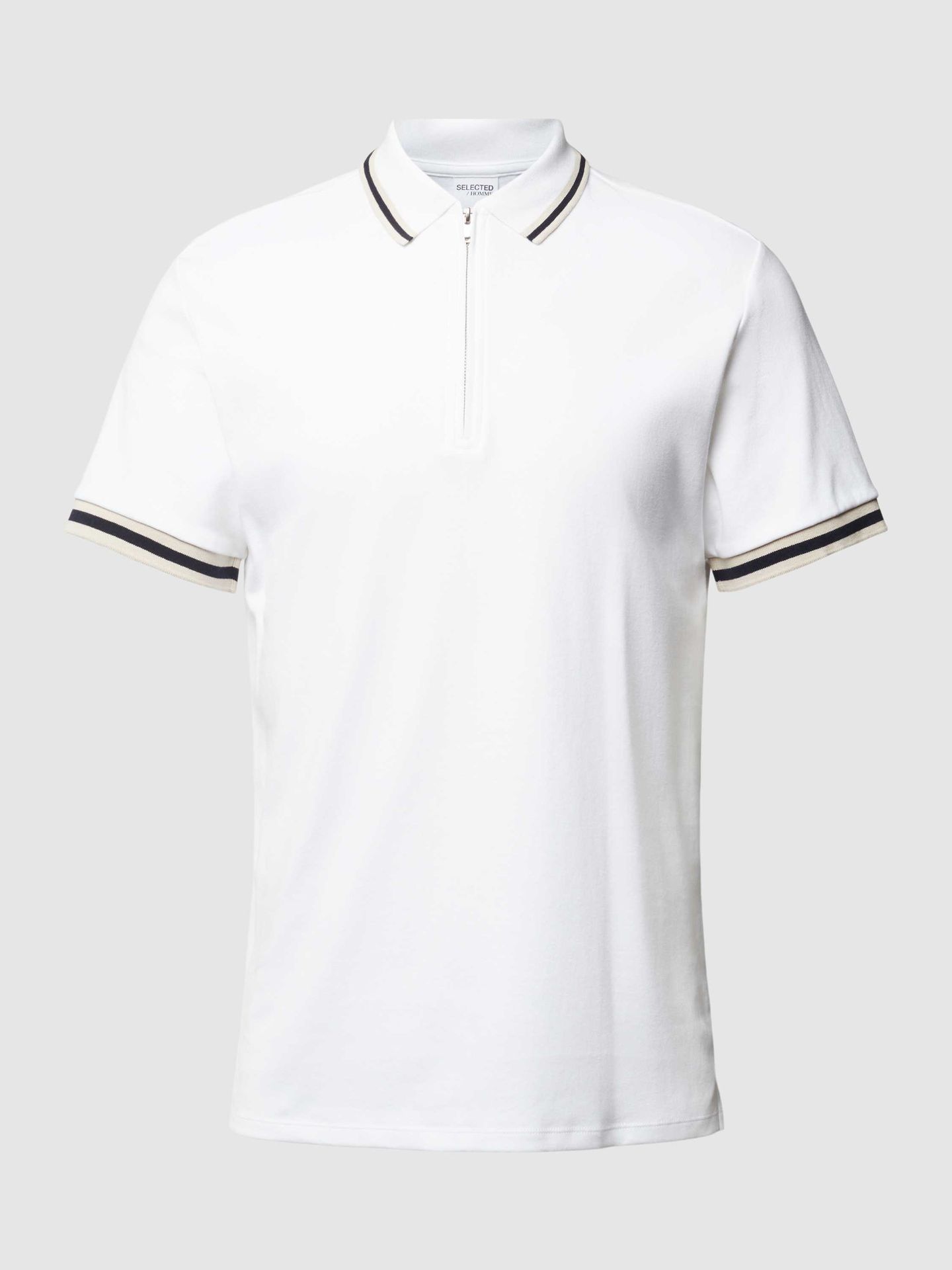 Koszulka polo o kroju slim fit z detalem z logo model ‘TOULOUSE’