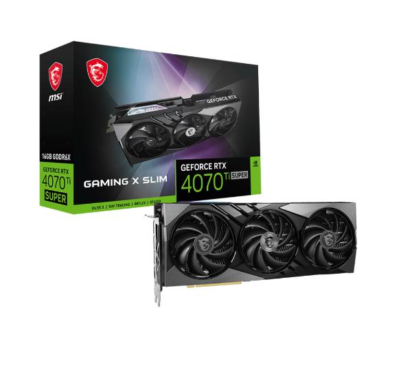 MSI GeForce RTX 4070 Ti Super Gaming X Slim 16GB GDDR6X 256bit DLSS