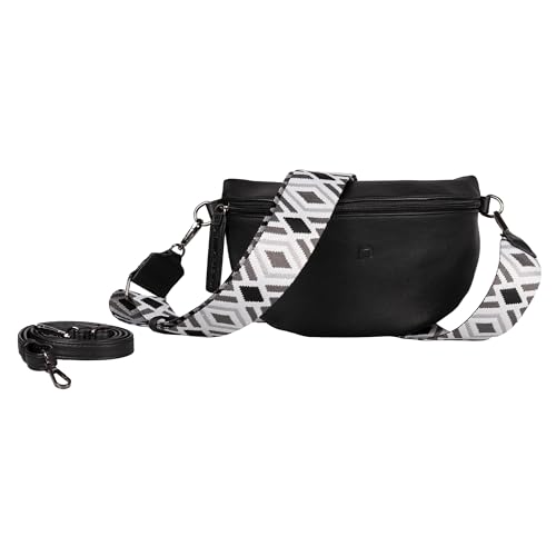 TOM TAILOR MENA damska torba na pasek, czarna, czarny, S