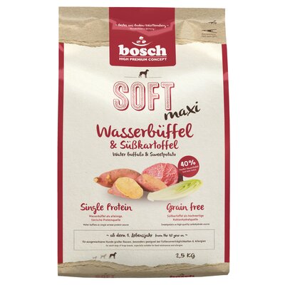 Karma sucha dla psa Bosch Petfood Soft Maxi, bawół wodny i bataty, 2,5 kg