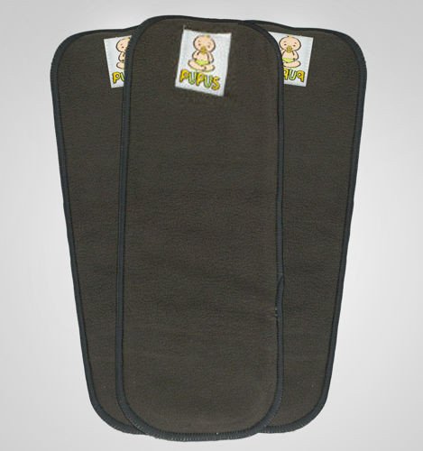 MAŁA wkładka bambusowo-węglowa (szara), 27x11,5cm