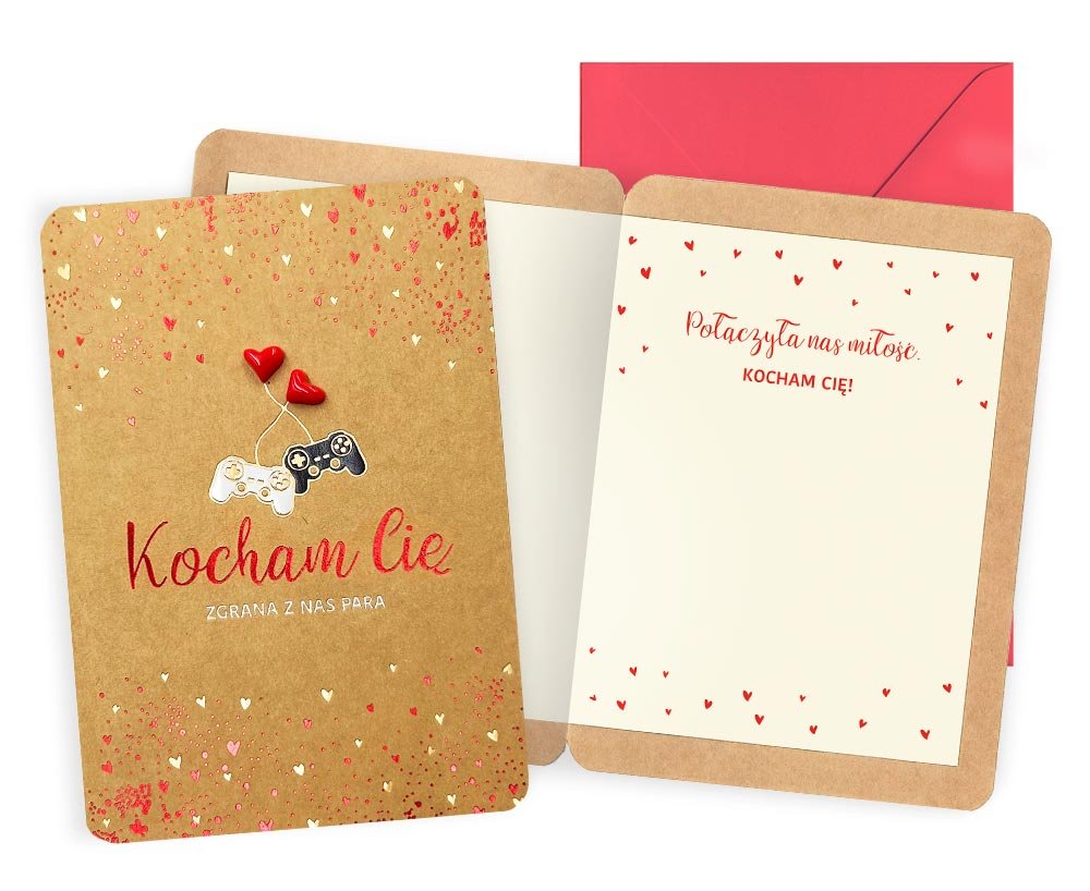 Karnet DK-1104 Walentynki