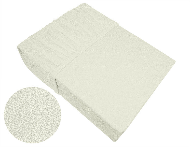 Bambusowe Prześcieradło Frotte 220X200 Kremowe Greno