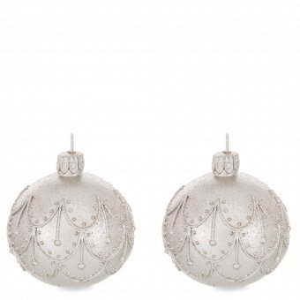 Świeca Bombka Kpl.2 Szt.  8X7X7 Cm