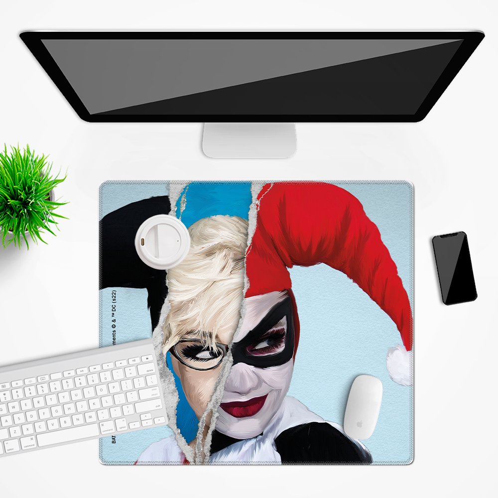 Mata na biurko DC wzór: Harley Quinn 007, 50x45cm
