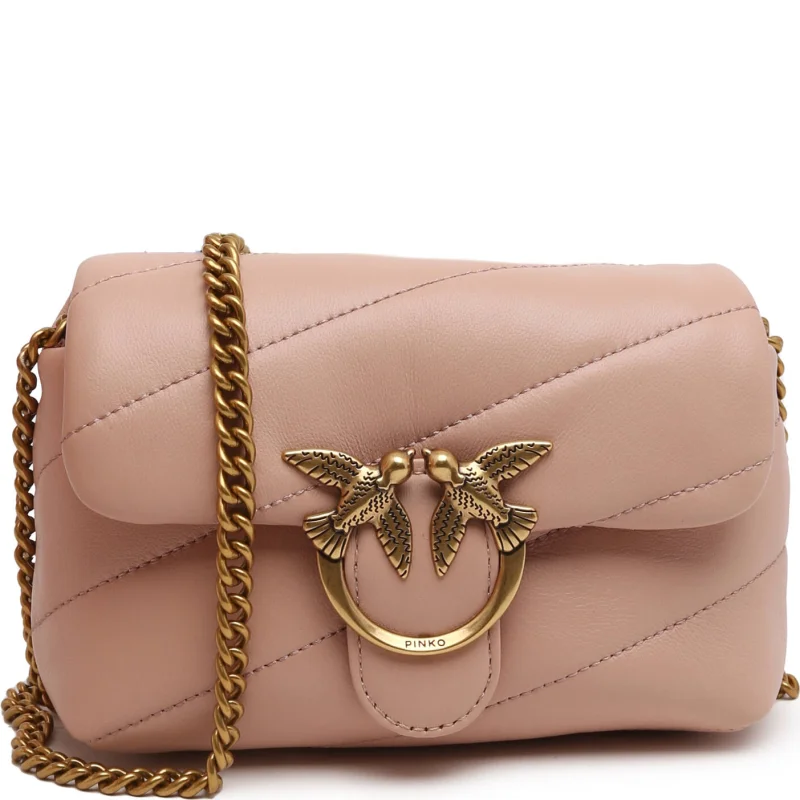 Pinko Skórzana listonoszka LOVE BABY PUFF C SHEEP NAPPA