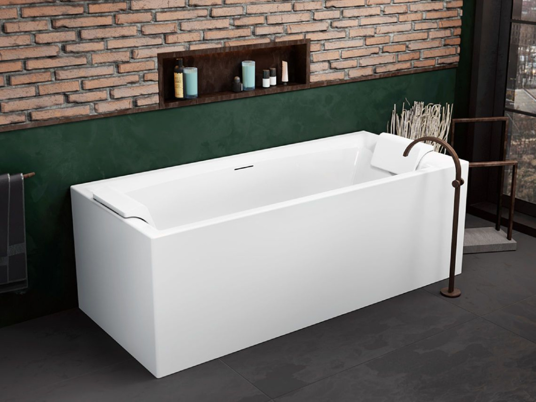 Riho Still Square Plug & Play Back2Wall Wanna prostokątna 170x75 cm biały połysk B100063005