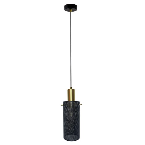 Tirana lampa wisząca 1xE27 złota/czarna LP-945/1P BK
