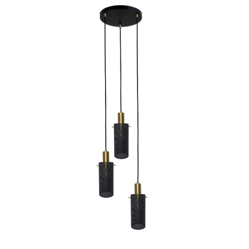 Tirana lampa wisząca 3xE27 złota/czarna LP-945/3P BK