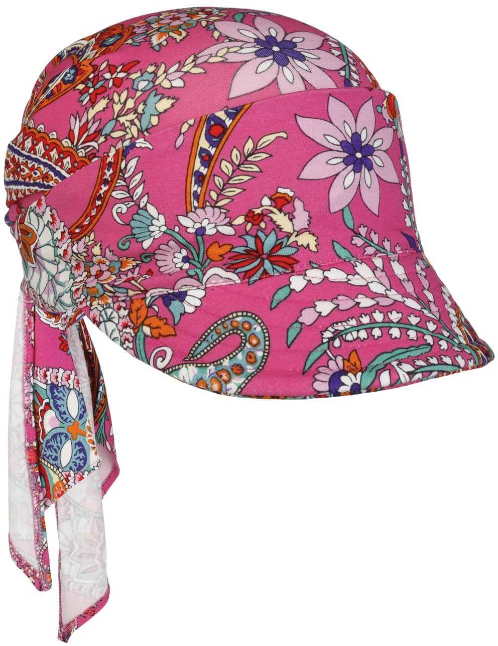 Bandana z Daszkiem Emma Jersey by Mayser, intensywny róż, One Size