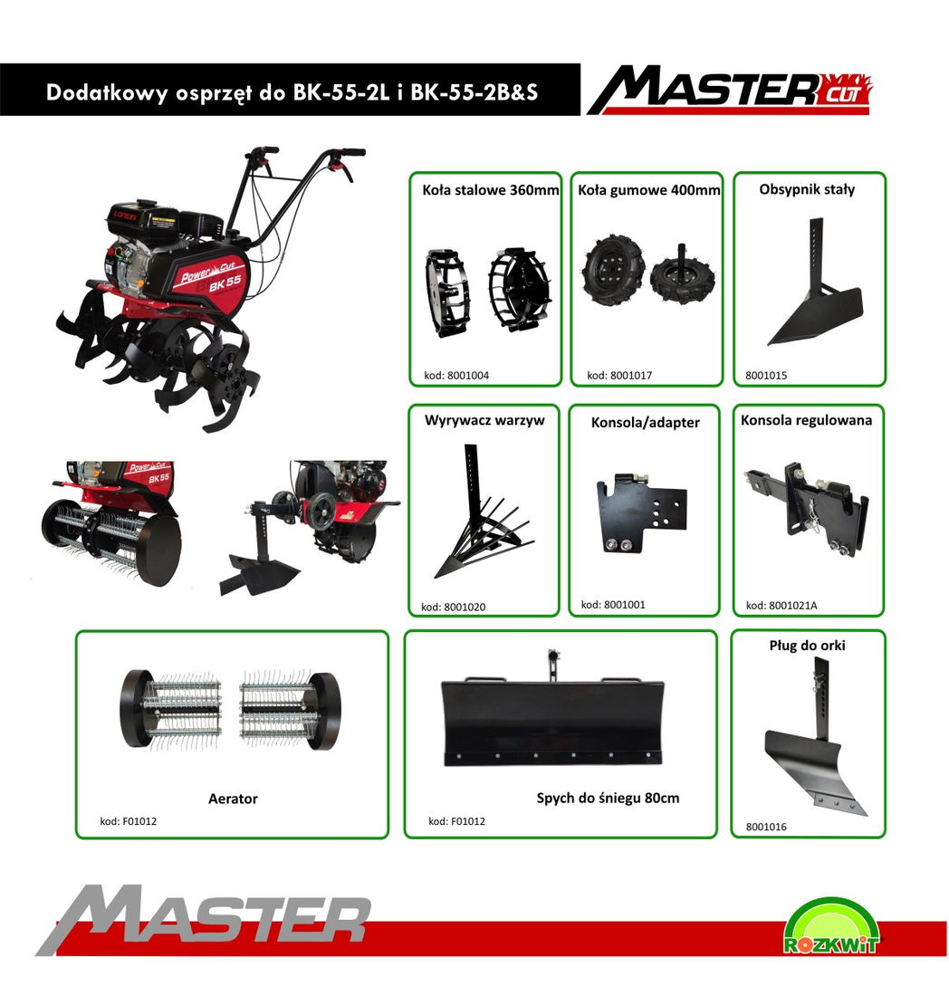 MASTERCUT POWERCUT BK55 2L GLEBOGRYZARKA SPALINOWA  LONCIN 196