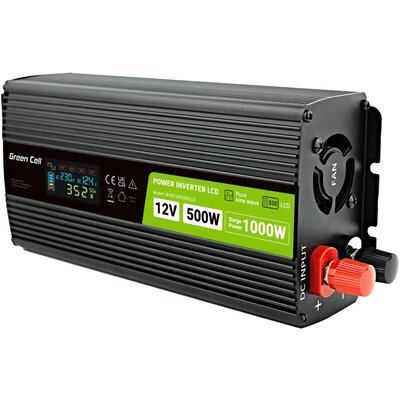 Green Cell Inwerter 12V na 230V PowerInverter 500/1000W
