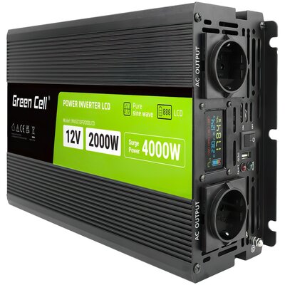 Green Cell Inwerter 12V na 230V PowerInverter 2000/4000W
