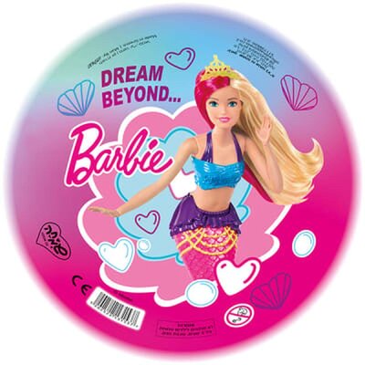 Piłka Gumowa Barbie Licencja Disney Duża 23 Cm