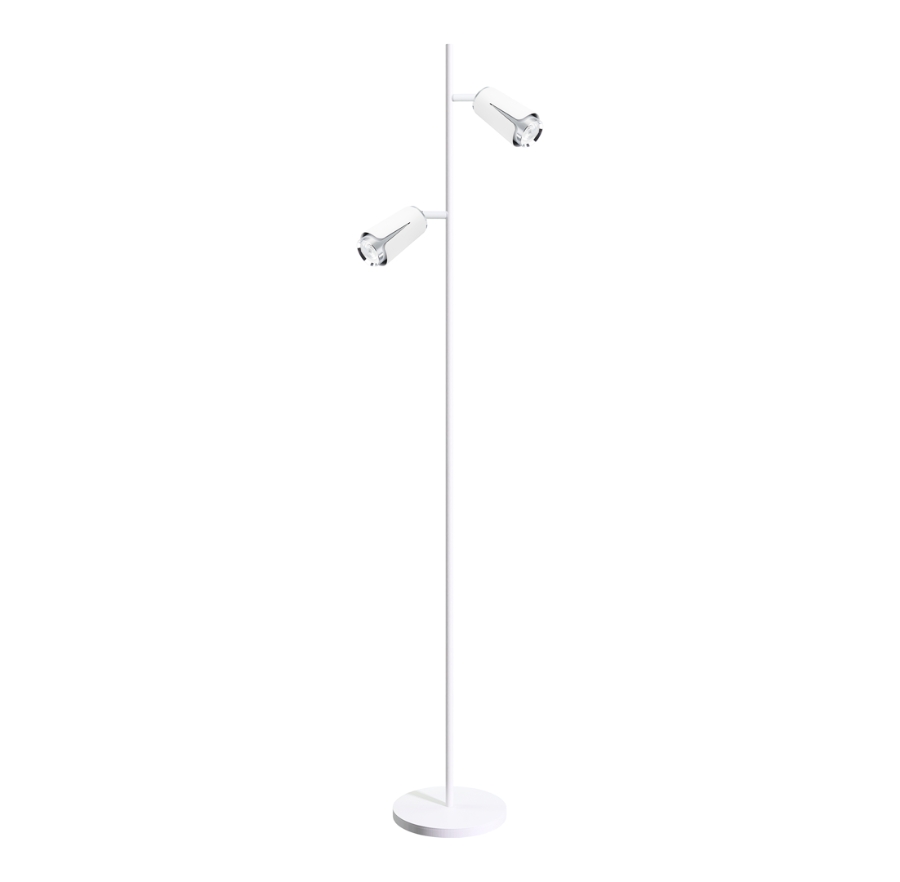 Biała lampa podłogowa - 4X K363 Castello