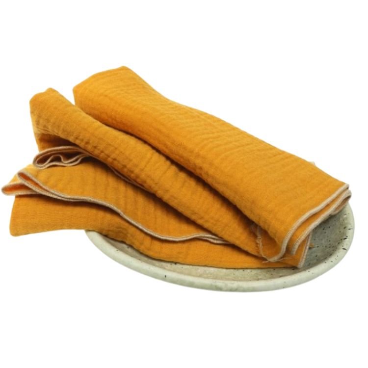 LEMONII Zestaw pieluszek muślinowych 3 sztuki myjka dla niemowląt