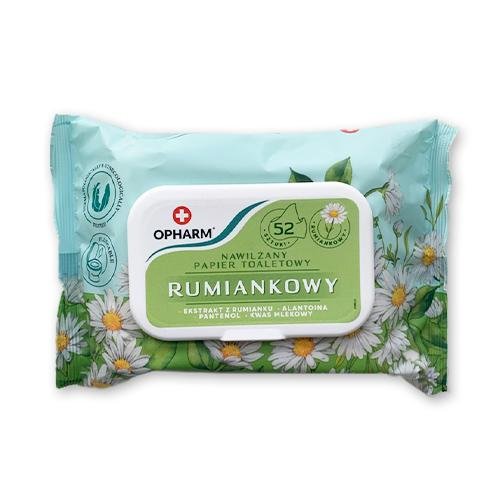 Opharm Nawilżany papier toaletowy rumiankowy