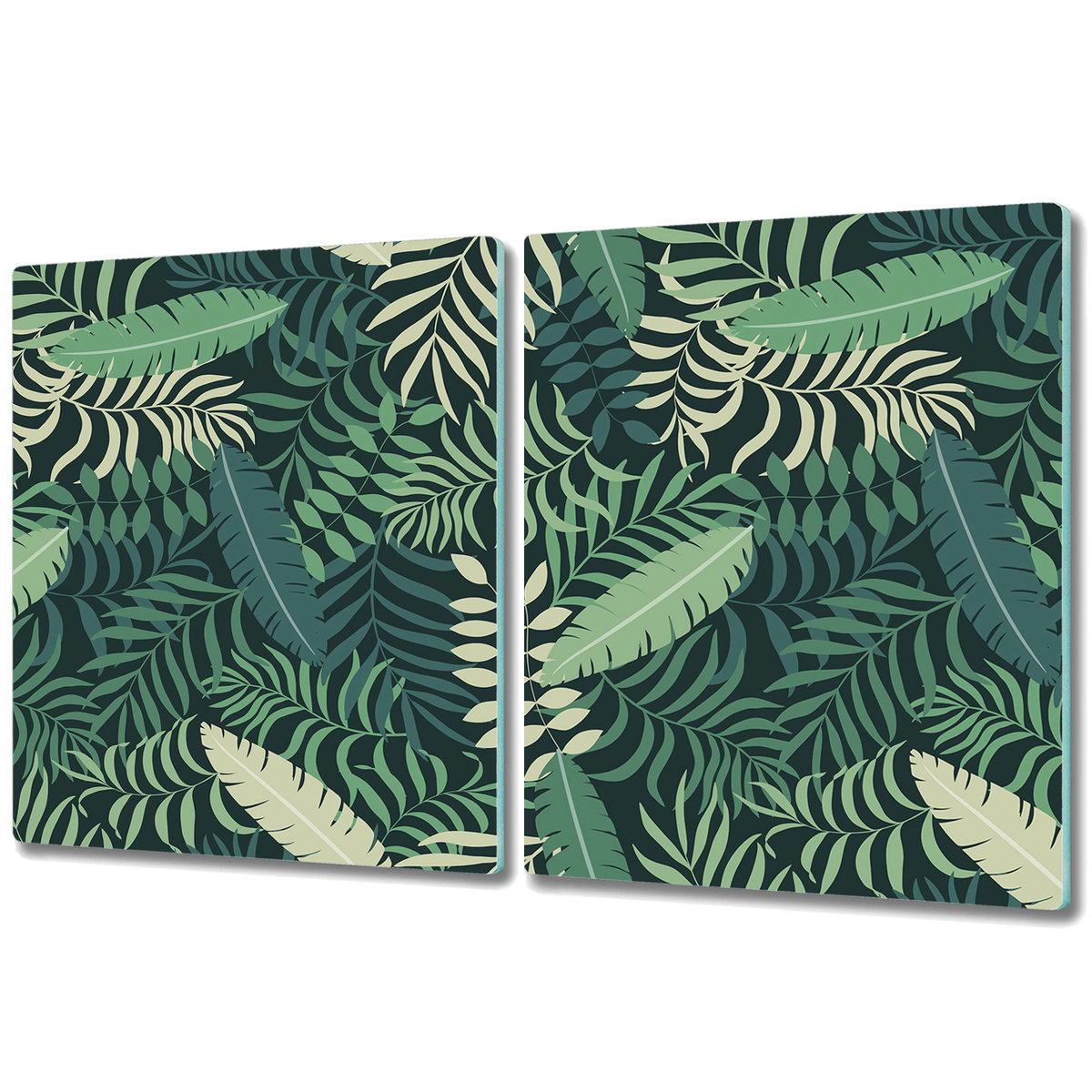 Deska Kuchenna z Wyjątkowym Printem - 2x 40x52 cm - Palmowe Liście