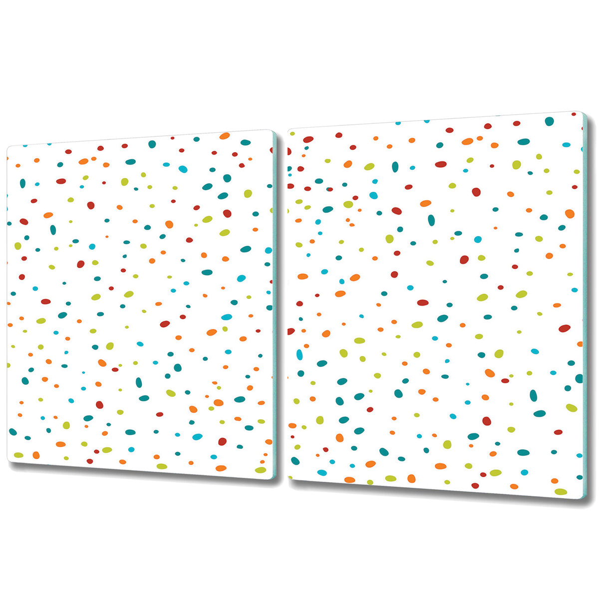 Nowoczesna Deska Kuchenna - 2x 40x52 cm - Kolorowe kropki