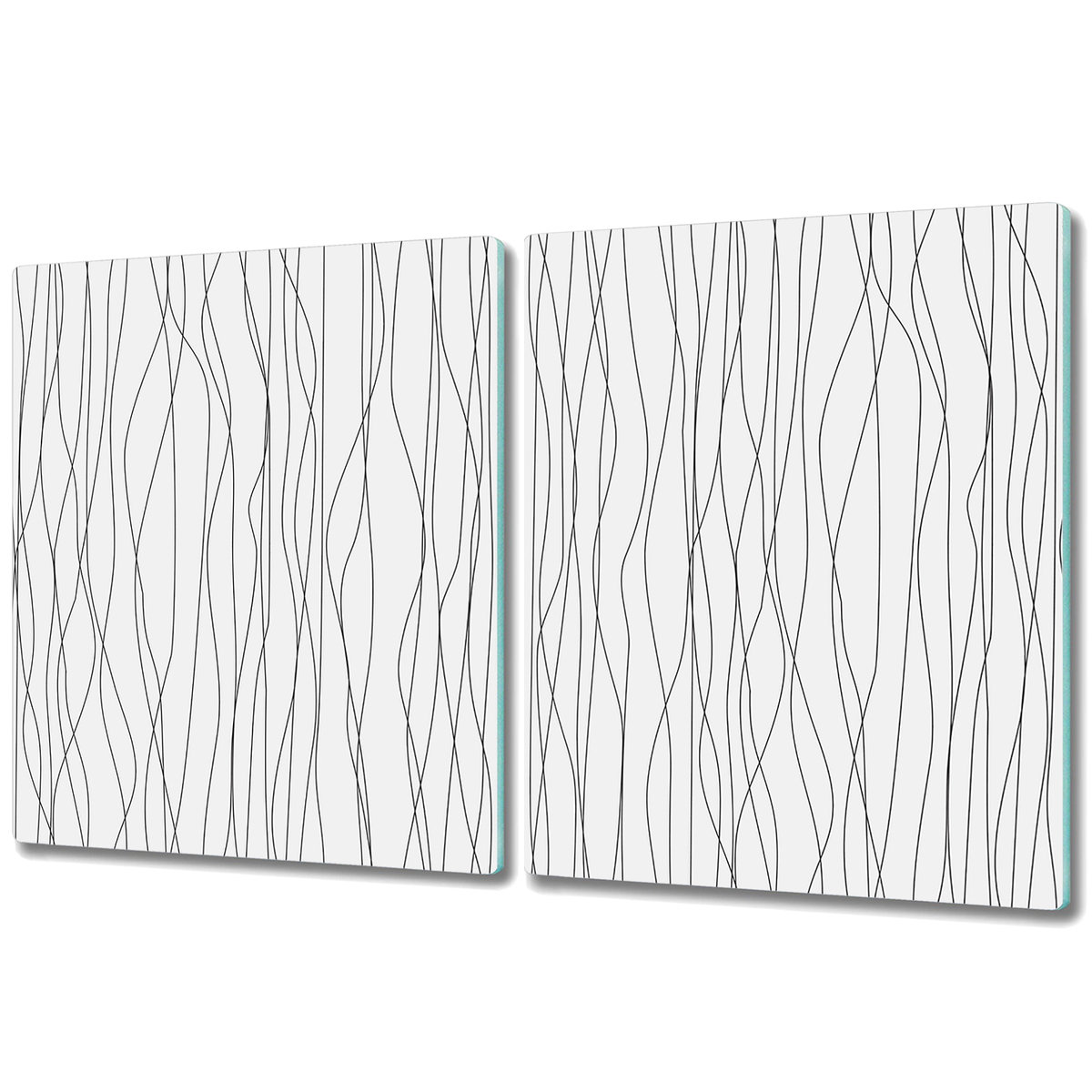 Deski Kuchenne ze Stylowym Ozdobnym nadrukiem - 2x 40x52 cm - Chaotyczne linie