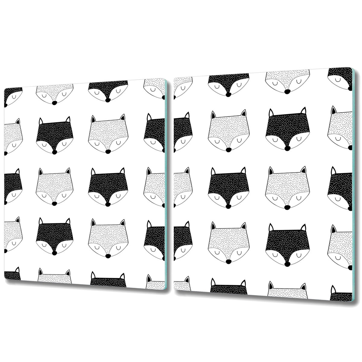 Funkcjonalna Deska Kuchenna - Osłona indukcji - 2x 40x52 cm - Wzór w liski