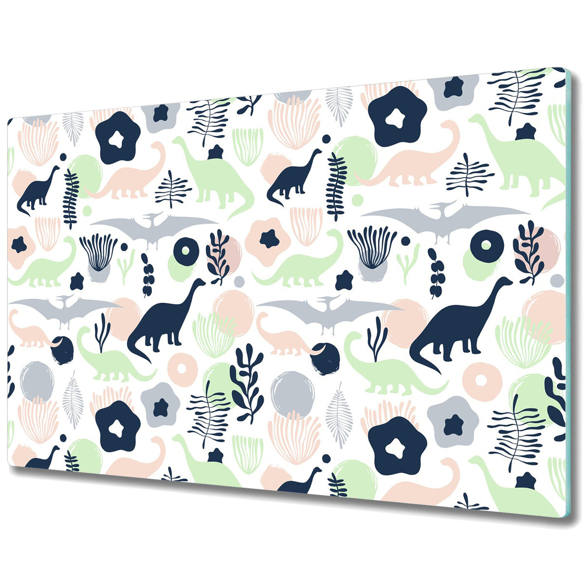 Deska Kuchenna z Printem - Dinozaury - 80x52 cm