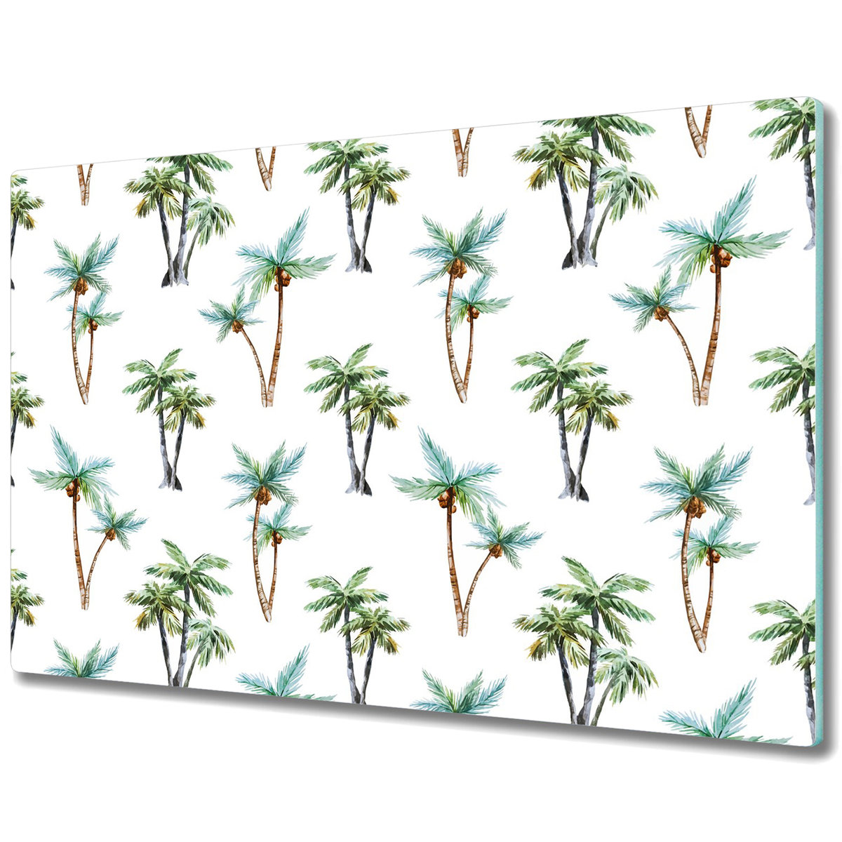 Szklane Deski Kuchenne z Unikalnymi Wzorami - Tropikalny palmowy mural - 80x52 cm