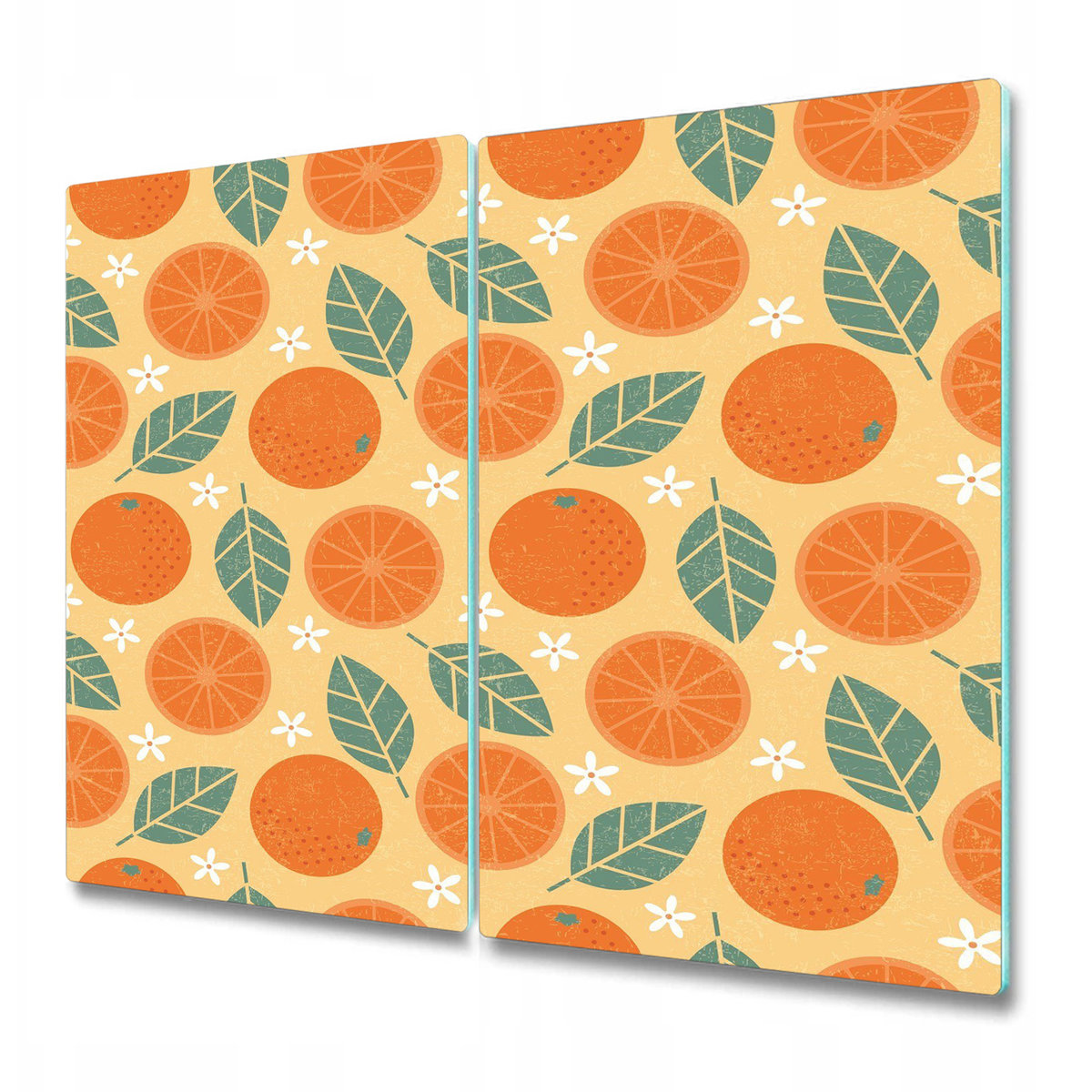 Nowoczesna Deska Kuchenna - Pomarańcze styl retro - 2x30x52 cm