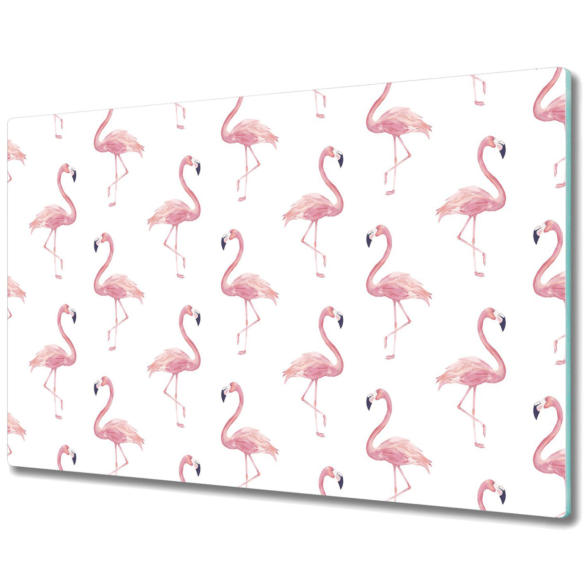 Duża Osłona na Blat Kuchenny - Osłona - Flamingi - 80x52 cm