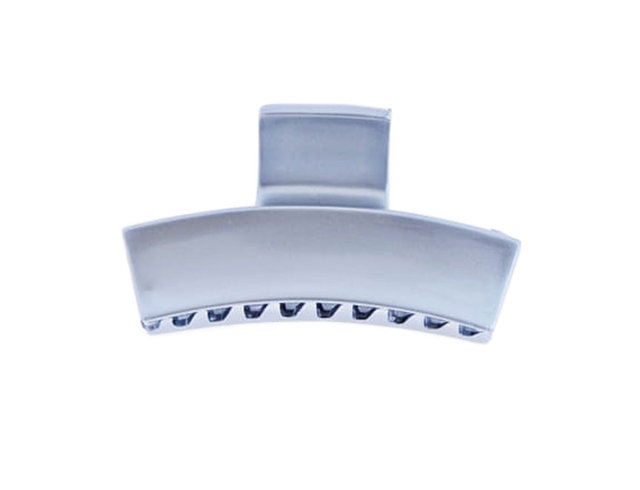 Francuska klamra do włosów srebrna 3x6 cm